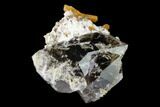 Stilbite, Quartz, Clinozoisite and Calcite Association - Poland #148430-1
